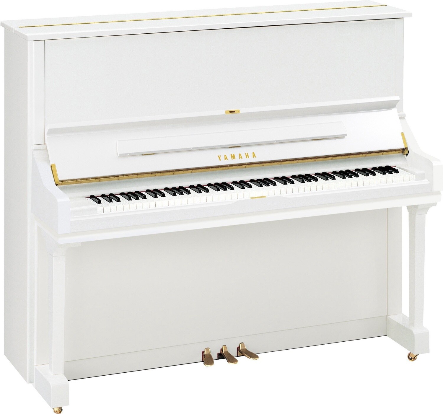 Yamaha U3 Upright Piano, Polished White - FREE DELIVERY
