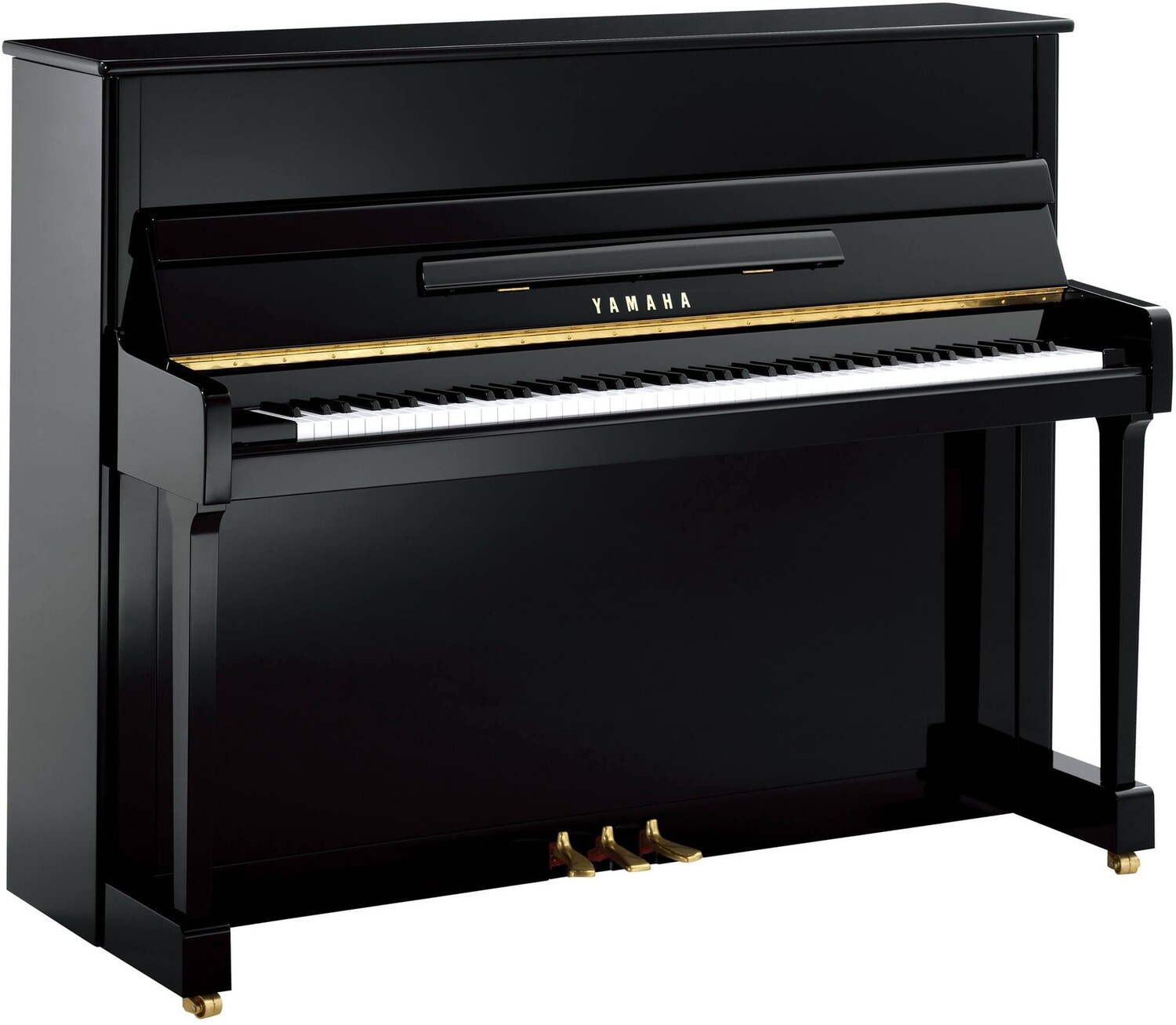 Yamaha P116 Upright Piano, Polished Ebony - FREE DELIVERY