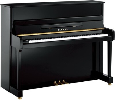 Yamaha P116 Upright Piano, Polished Ebony - FREE DELIVERY