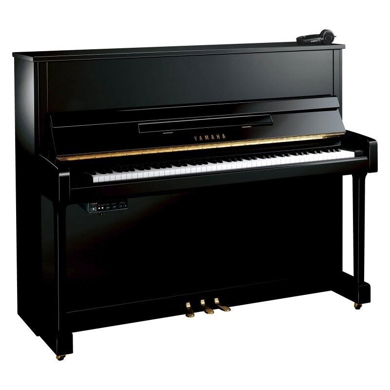 Yamaha B3 SC2 Silent Upright Piano, Polished Ebony - FREE DELIVERY