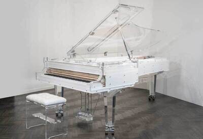 Steinhoven SG150 Crystal Grand Piano, Transparent (150cm, 5&#39;) - FREE DELIVERY