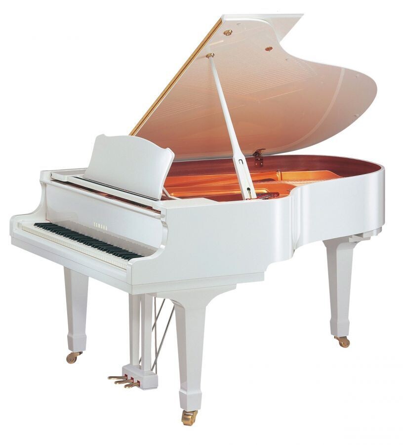 Yamaha GC2 Baby Grand Piano, Polished White - FREE DELIVERY