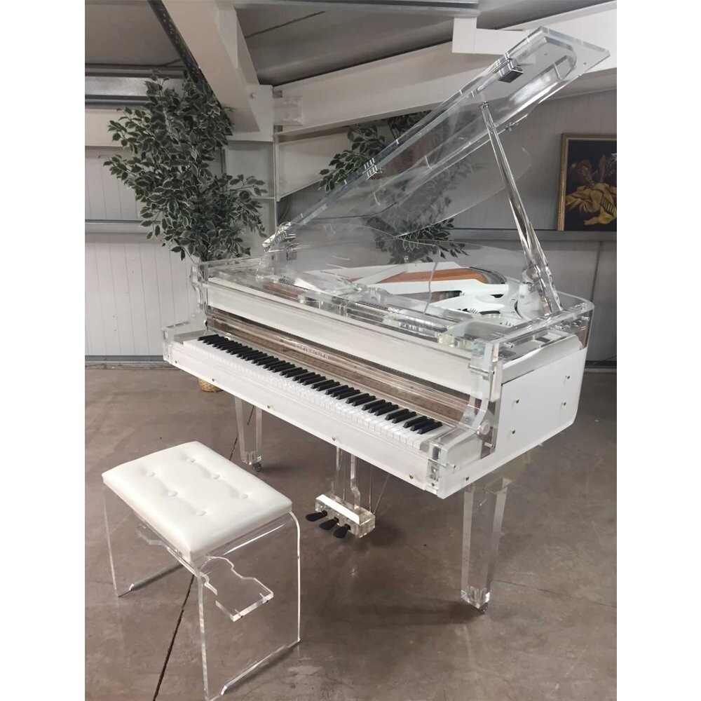 Steinhoven SG170 Crystal Grand Piano, Transparent (170cm, 5&#39;7&quot;) - FREE DELIVERY