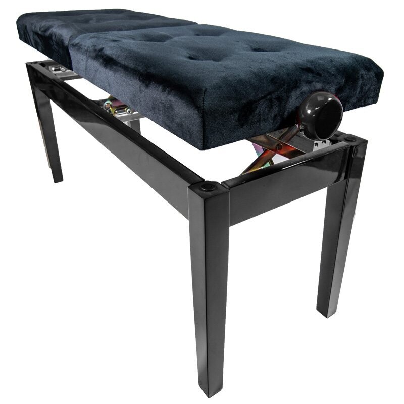 Koda &quot;LEGATO DUET&quot; Adjustable Double Seat Piano Stool, Polished Ebony