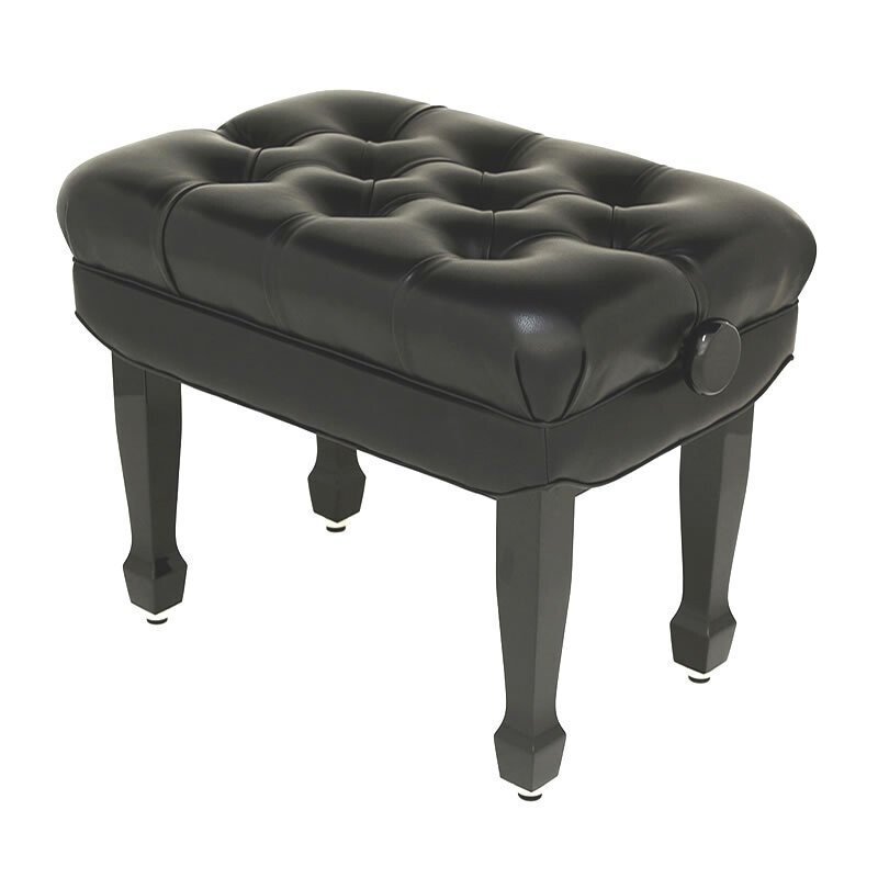 Steinhoven &quot;MAESTRO&quot;Adjustable Piano Stool, Polished Ebony