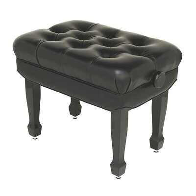 Steinhoven &quot;MAESTRO&quot;Adjustable Piano Stool, Polished Ebony