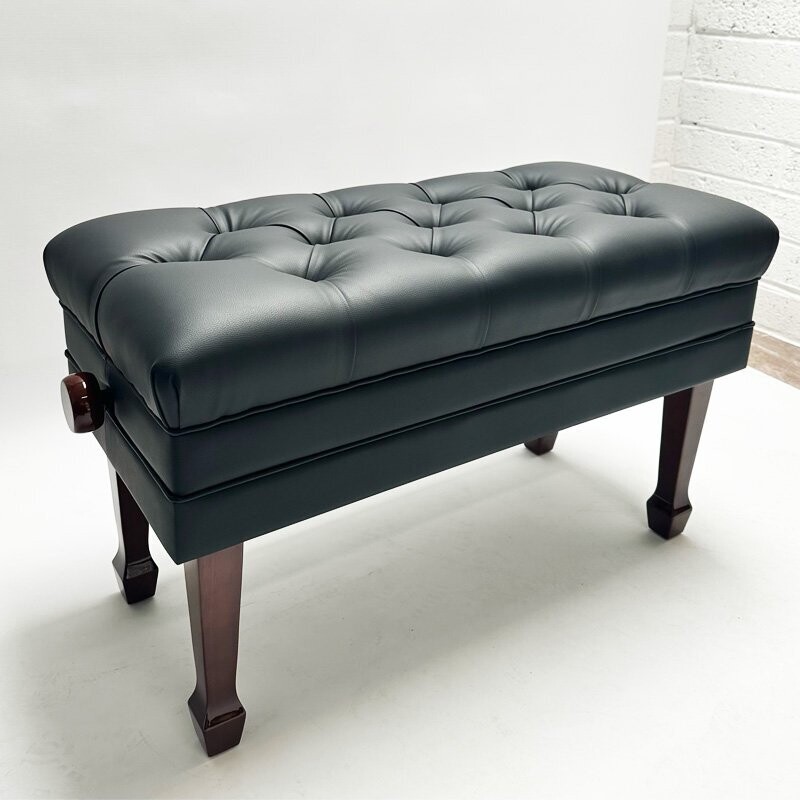 Steinhoven &quot;CONCERTO&quot; Adjustable Piano Stool,  with Book Storage, Polished Walnut