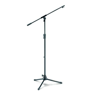 Hercules MS531B Tripod Mic Stand with 2-in-1 Telescopic Boom &amp; Quik-N-EZ Adaptor