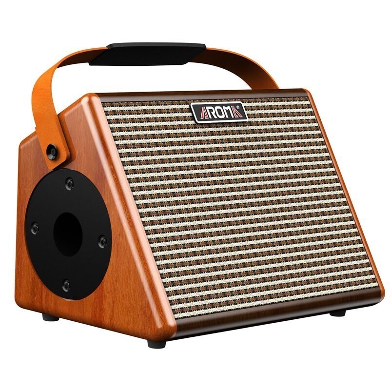 Aroma 15W Acoustic Guitar Wooden Amplifier with Bluetooth