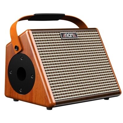 Aroma 15W Acoustic Guitar Wooden Amplifier with Bluetooth