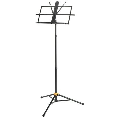 Music Stand Hercules BS118BB 3 Section Design with EZ Grip and Carry Bag