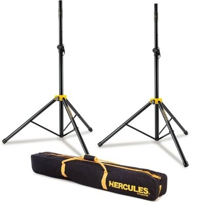 Hercules SS200BB Stage Series Speaker Stands Pair with Carry Bag