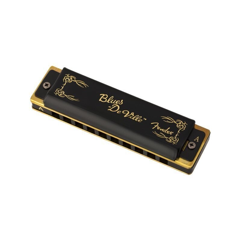 Fender A Harmonica, Blues DeVille Diatonic 10-hole Harmonica with Case