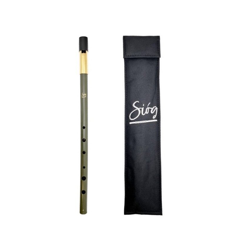 Siog A Tuneable Brass Body Irish Whistle with Padded Pouch