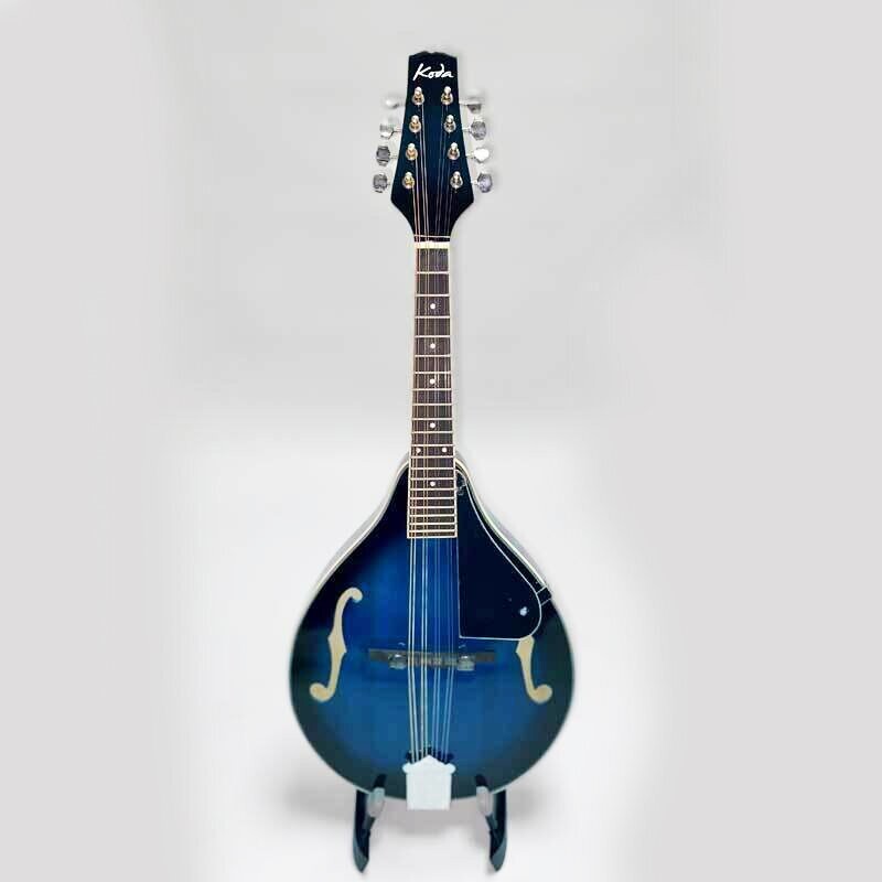 Koda A Style Mandolin, Spruce Top, Linden B&amp;S, Maple Neck, Adjustable Bridge, BLUE BURST