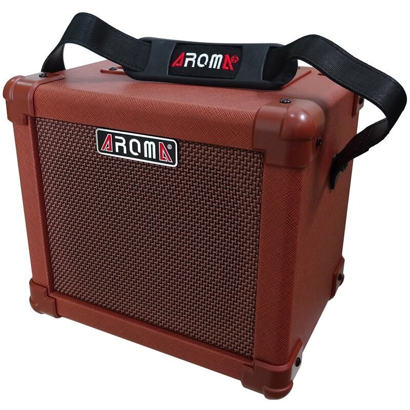 Amp, Aroma 10W Acoustic Guitar Amplifier - BROWN