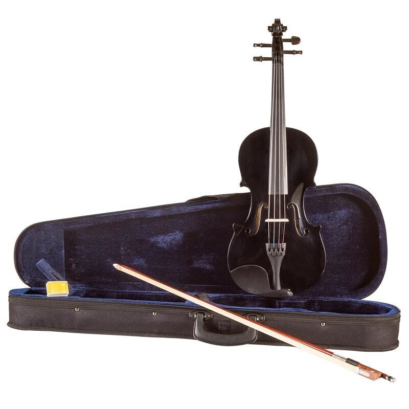 Koda Beginner Violin, 3/4 Size Fiddle, Comes with Case, Bow &amp; Rosin - BLACK