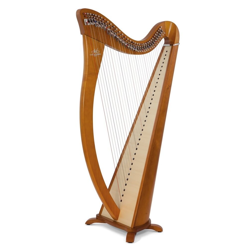 Camac Hermine 34 String Harp, Cherrywood