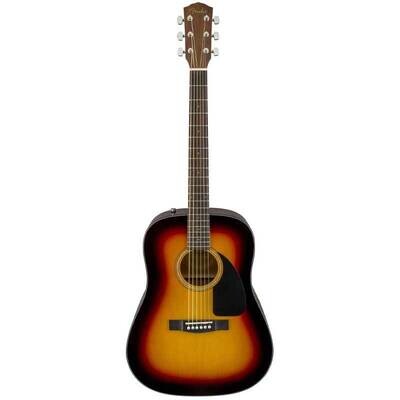 Fender CD60 V3 Dreadnought Acoustic Guitar, Walnut Fingerboard, SUNBURST