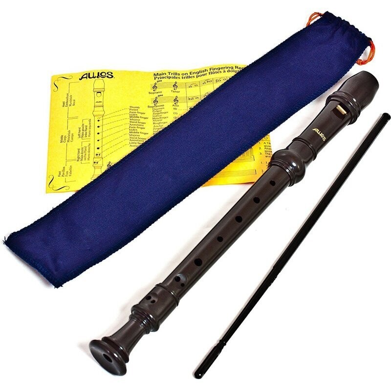 Aulos 303A Elite Recorder Descant with Cleaning Rod &amp; Bag