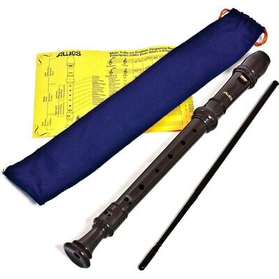 Aulos 303A Elite Recorder Descant with Cleaning Rod &amp; Bag