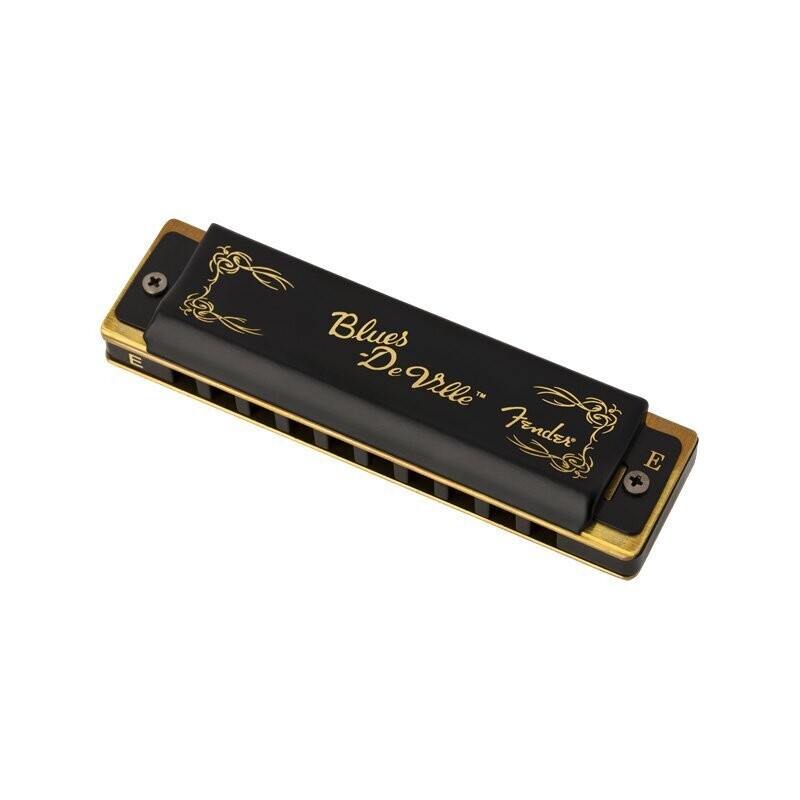 Fender E Harmonica, Blues DeVille Diatonic 10-hole Harmonica with Case