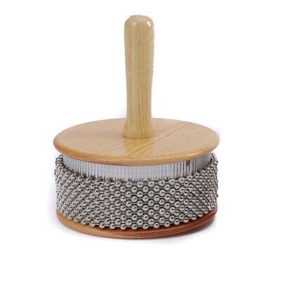 Koda 4.5x7&quot; (11x18cm) Large Wooden Cabasa, Natural Finish