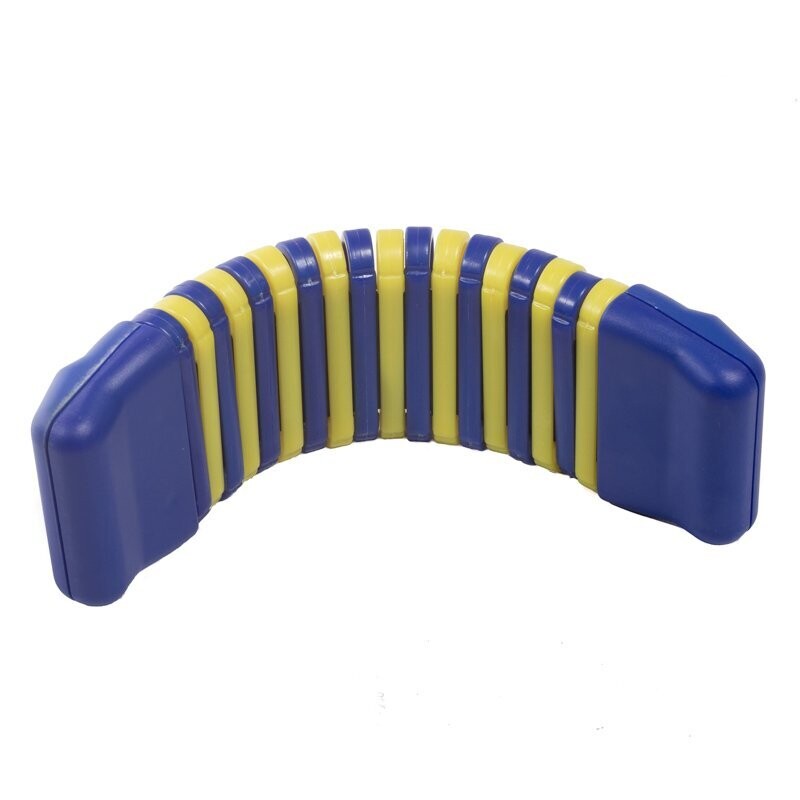 Koda 3x10&quot; (8x26cm) Plastic Kokirko, Blue/Yellow