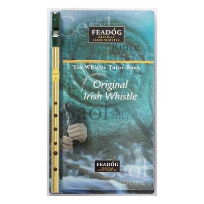Tin Whistle Feadog Brass D Irish Whistle - DOUBLE PACK