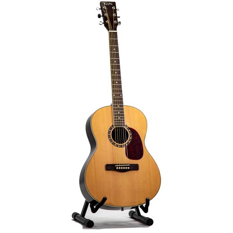 Koda 39&quot; Acoustic Folk OM Style Guitar, Rosewood Back &amp; Sides, Natural