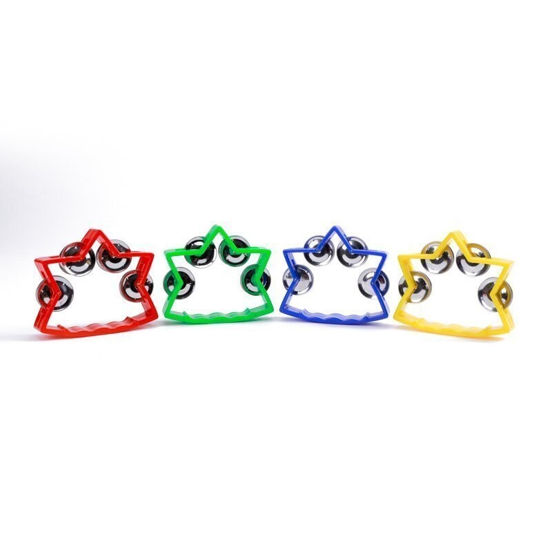 Koda 6&quot; (15cm) Star Tambourine 4 Jingles, Green