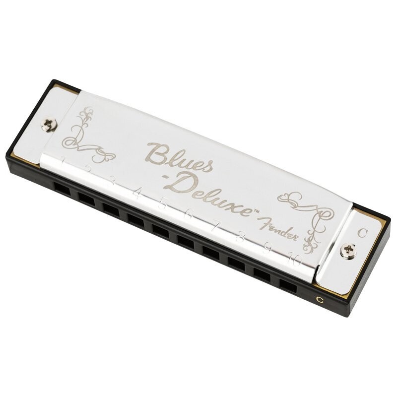 Fender C Harmonica, Blues Deluxe Diatonic 10-hole Harmonica with Case