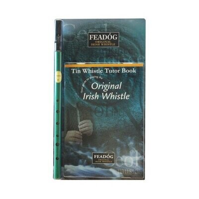 Tin Whistle Feadog Green D Irish Whistle - DOUBLE PACK