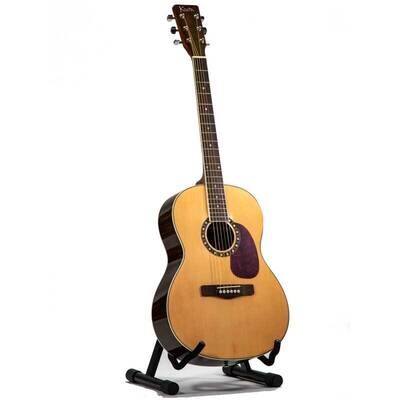Koda 39&quot; Acoustic Folk OM Style Guitar, Walnut Back &amp; Sides, Natural