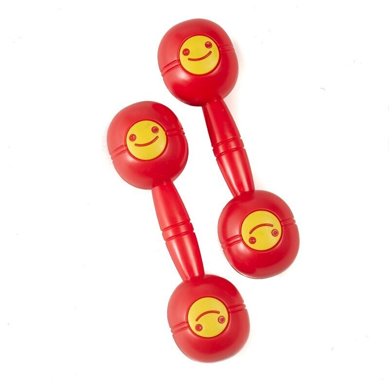 Koda 7.5&quot; (19cm) Mini Plastic Double Sided Maracas, Set of 2