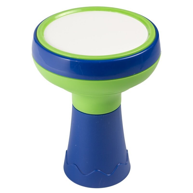 Koda 6&quot; (15cm) Kids Plastic Djembe, Green/Blue