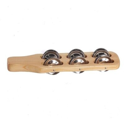 Koda 9&quot; (23cm) Wooden Jingle Stick with 6 Jingles