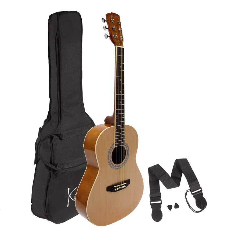 Left Handed Guitar, Koda 3/4 Acoustic Guitar PACK, Natural