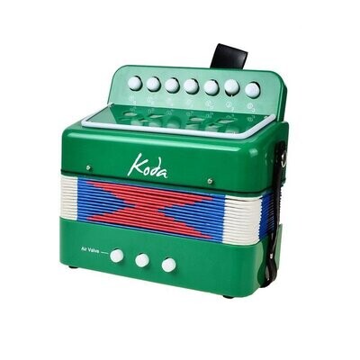 Accordion, Koda HC103A Child 7 Button Accordion - GREEN