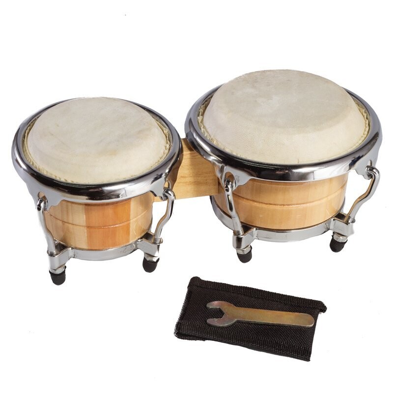 Koda 4x4.5&quot; and 4x5&quot; Tuneable Wooden Bongos, Metal Rims