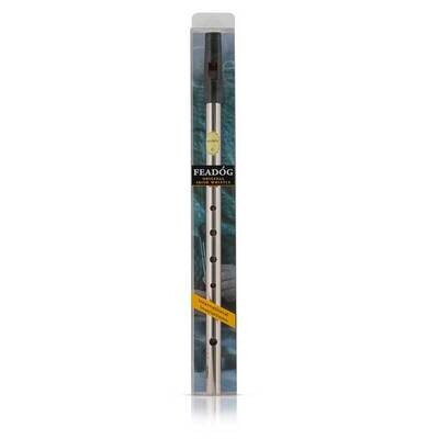 Feadog Nickel C Tin Whistle, Black Top - PRESENTATION PACK