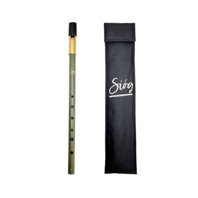 Siog C Tuneable Brass Body Irish Whistle with Padded Pouch