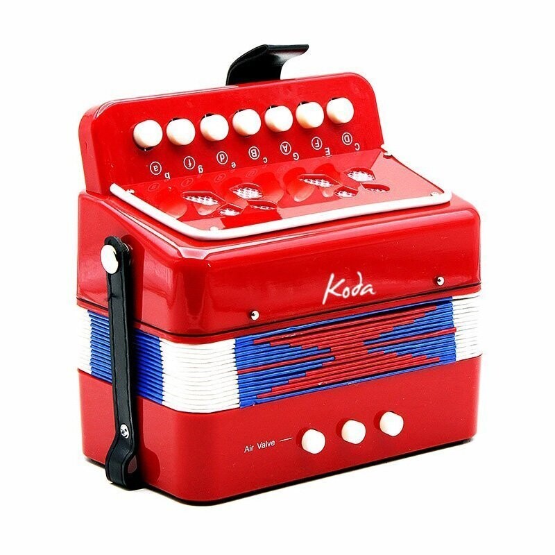 Koda HC103A Child 7 Button Accordion - RED