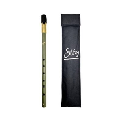 Siog D Tuneable Brass Body Irish Whistle with Padded Pouch