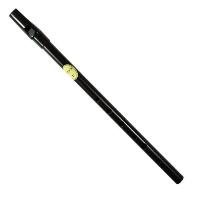 Whistle Feadog Black D Irish Tin Whistle, Black Top