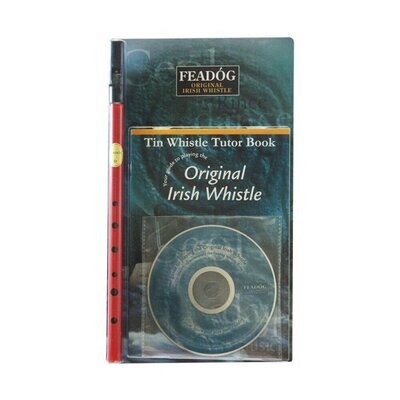 Tin Whistle Feadog Red D Whistle - TRIPLE PACK