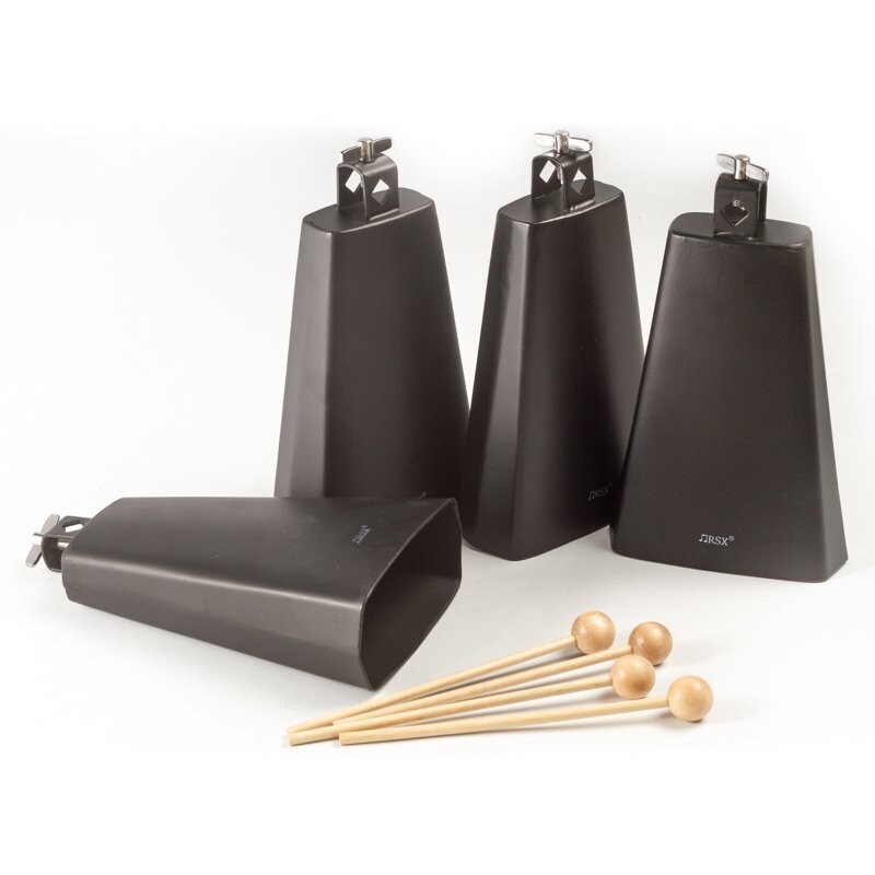 Koda Cowbell with Beater, 10&quot; (25cm), Black