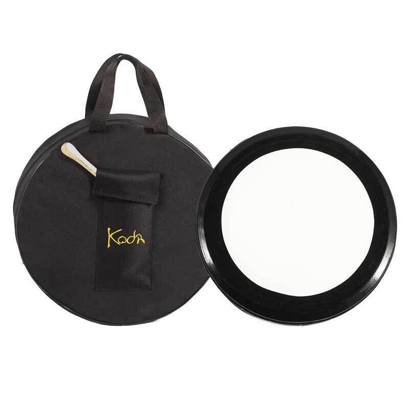 Koda Bodhran 14&quot;x4&quot; Solid Wooden Black Frame, Bag &amp; Beater