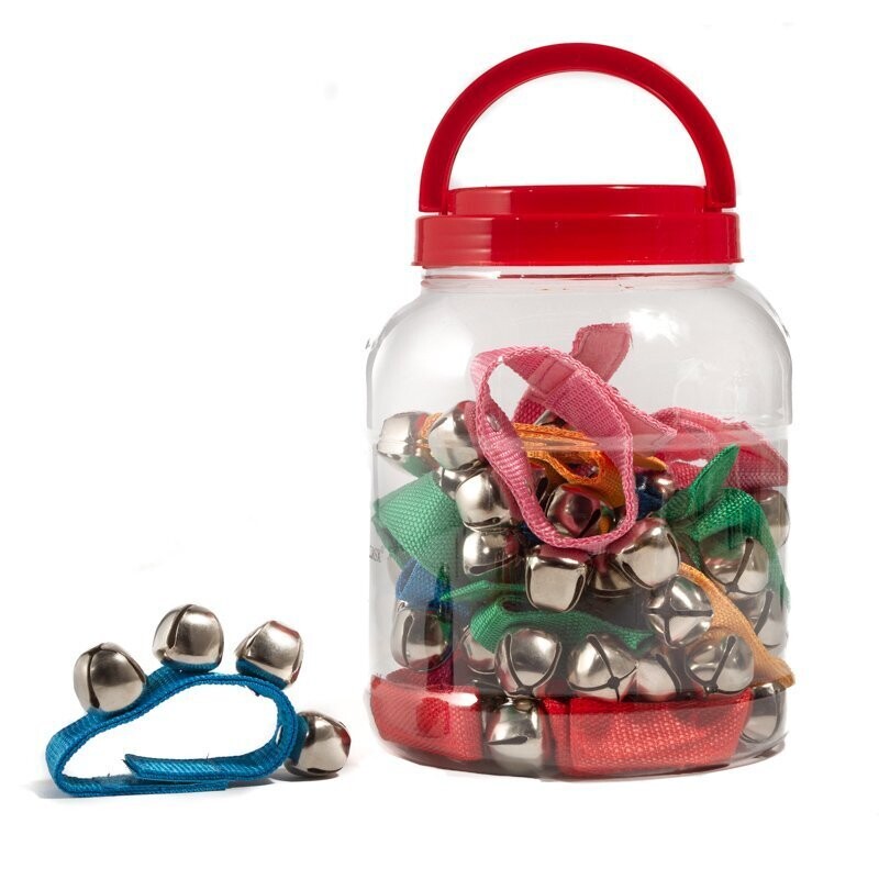 Koda Wrist Bells with Nylon Strap, Bucket of 20