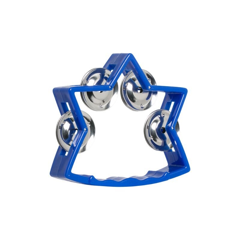 Koda 6&quot; (15cm) Star Tambourine 4 Jingles, Blue